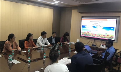 Zhang Ke, Vice President of Liangjiang New Area Investment Attraction Group led a delegation to go to India to attract investment