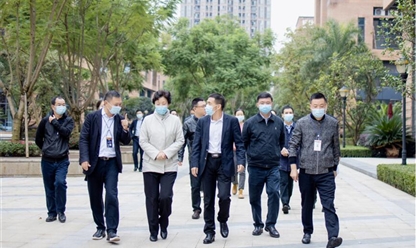 Li Jing, member of the Standing Committee and head of the United Front Work Department of the CPC Chongqing delegation Committee investigated the park
